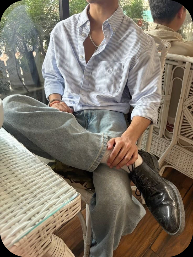 Youtanblue shirt old money