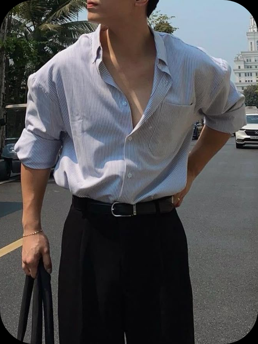 Youtanblue shirt old money